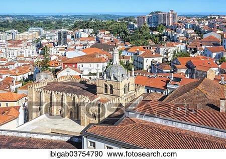 Stock Image - "Old Cathedral of Coimbra or Se Velha de Coimbra, Coimbra, Centro Region, Portugal, Europe". Fotosearch