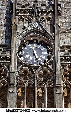 Stock Image - "Old clock tower, Marienburg Castle, Pattensen, Lower Saxony, Germany, Europe". Fotosearch