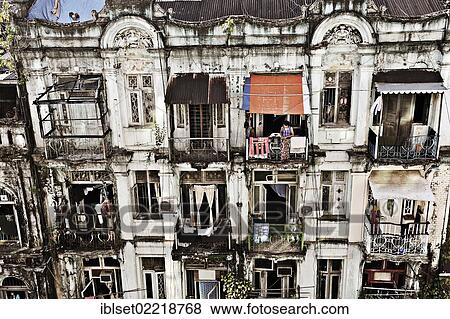 "Old colonial building in Yangon, Burma also known as Myanmar, Southeast Asia, Asia" View Large Photo Image Stock Photo - "Old colonial building in Yangon, Burma also known as Myanmar, Southeast Asia, Asia". Fotosearch