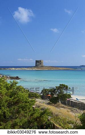 "Old defence tower off the beach, Stintino, Sardinia, Italy, Europe" View Large Photo Image Stock Photograph - "Old defence tower off the beach, Stintino, Sardinia, Italy, Europe". Fotosearch