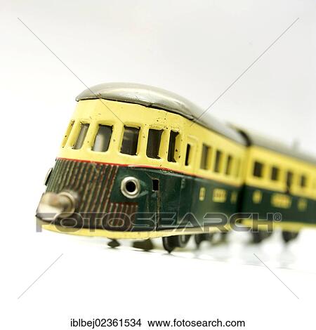 Picture - Old electric toy train. Fotosearch