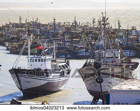 "Old fishing boats in the port of Essaouira, Unesco World Heritage Site, Morocco, Africa" View Large Photo Image Stock Image - "Old fishing boats in the port of Essaouira, Unesco World Heritage Site, Morocco, Africa". Fotosearch