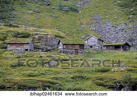 "Old historic mountain huts, Geiranger Fjord Geiranger, More og Romsdal, Norway, Northern Europe, Europe" View Large Photo Image Picture - "Old historic mountain huts, Geiranger Fjord Geiranger, More og Romsdal, Norway, Northern Europe, Europe". Fotosearch