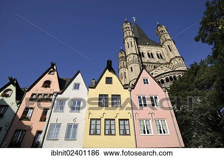 "Old houses at the Fischmarkt square with Great St. Martin Church, Cologne, North Rhine-Westphalia, Germany, Europe, PublicGround, Europe" View Large Photo Image Stock Photograph - "Old houses at the Fischmarkt square with Great St. Martin Church, Cologne, North Rhine-Westphalia, Germany, Europe, PublicGround, Europe". Fotosearch
