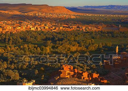 "Old Kasbah, oasis, evening light, Tinerhir, Tineghir, Tinghi, Todra valley, Todra Gorges, Morocco, Africa" View Large Photo Image Stock Photograph - "Old Kasbah, oasis, evening light, Tinerhir, Tineghir, Tinghi, Todra valley, Todra Gorges, Morocco, Africa". Fotosearch