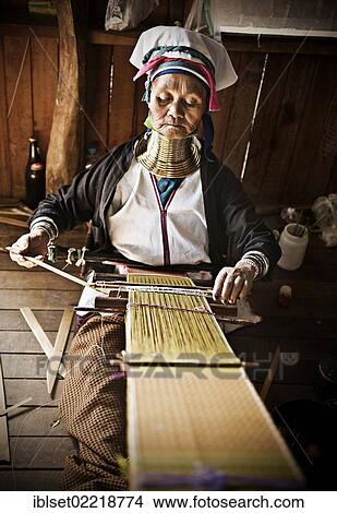 "Old Kayan woman weaving, near Lake Inle, Burma also known as Myanmar, Southeast Asia, Asia" View Large Photo Image Picture - "Old Kayan woman weaving, near Lake Inle, Burma also known as Myanmar, Southeast Asia, Asia". Fotosearch