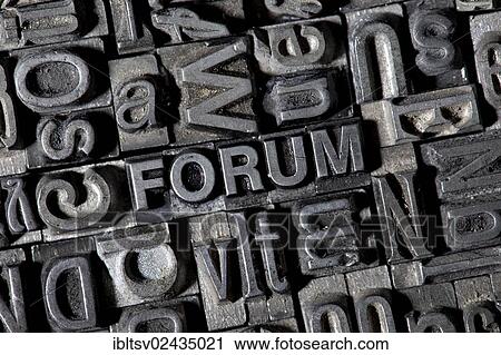 Old lead letters forming the word FORUM View Large Photo Image Stock Image - Old lead letters forming the word FORUM. Fotosearch