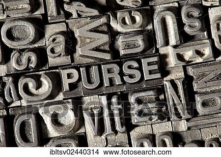 Old lead letters forming the word " PURSE" View Large Photo Image Picture - Old lead letters forming the word " PURSE". Fotosearch