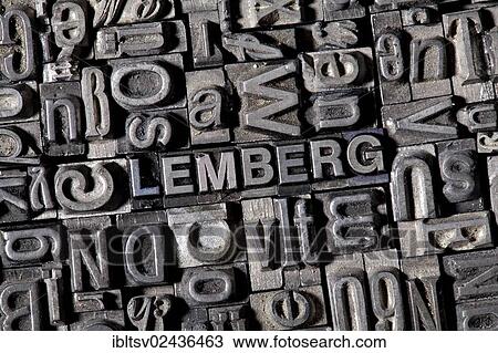 Old lead letters forming the word " LEMBERG" View Large Photo Image Stock Image - Old lead letters forming the word " LEMBERG". Fotosearch