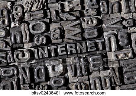Old lead letters forming the word " INTERNET" View Large Photo Image Stock Image - Old lead letters forming the word " INTERNET". Fotosearch