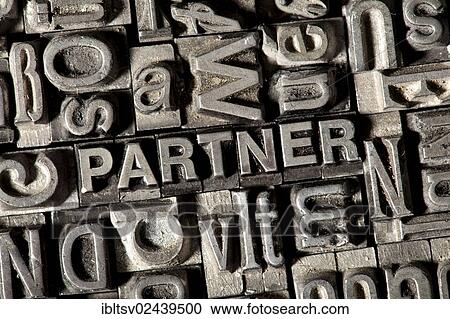Old lead letters forming the word " PARTNER" View Large Photo Image Stock Image - Old lead letters forming the word " PARTNER". Fotosearch