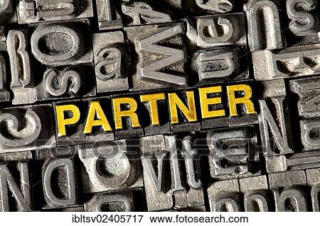 Old lead letters forming the word PARTNER View Large Photo Image Stock Photo - Old lead letters forming the word PARTNER. Fotosearch