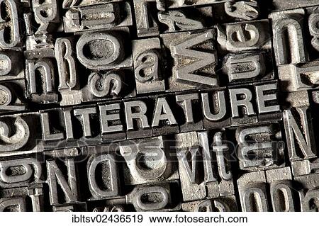 Old lead letters forming the word " LITERATURE" View Large Photo Image Stock Photo - Old lead letters forming the word " LITERATURE". Fotosearch