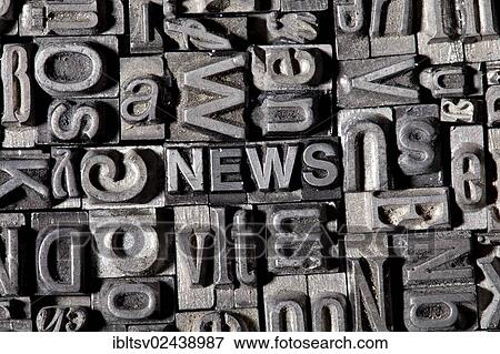 Old lead letters forming the word " NEWS" View Large Photo Image Stock Photo - Old lead letters forming the word " NEWS". Fotosearch