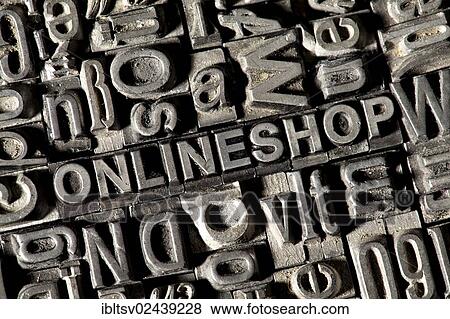 Old lead letters forming the word ONLINE SHOP View Large Photo Image Stock Photo - Old lead letters forming the word ONLINE SHOP. Fotosearch