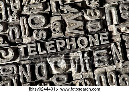 Old lead letters forming the word TELEPHONE View Large Photo Image Stock Photography - Old lead letters forming the word TELEPHONE. Fotosearch