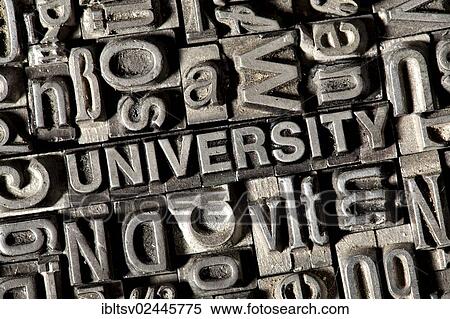 Old lead letters forming the word UNIVERSITY View Large Photo Image Stock Photography - Old lead letters forming the word UNIVERSITY. Fotosearch