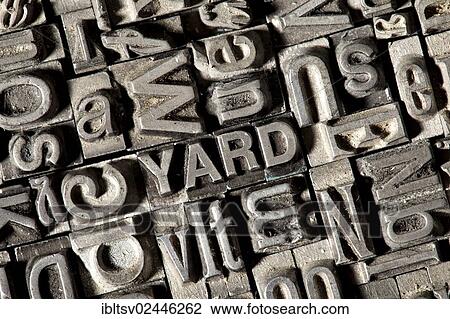 Old lead letters forming the word YARD View Large Photo Image Stock Image - Old lead letters forming the word YARD. Fotosearch