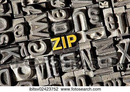 Old lead letters forming the word zip View Large Photo Image Stock Image - Old lead letters forming the word zip. Fotosearch