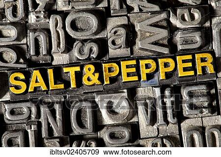 Old lead letters forming the words SALT & PEPPER View Large Photo Image Stock Photo - Old lead letters forming the words SALT & PEPPER. Fotosearch