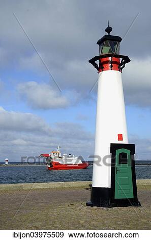 "Old lighthouse, built in 1854, with incoming ferry, Assens, Fyn, Denmark, Europe" View Large Photo Image Stock Photo - "Old lighthouse, built in 1854, with incoming ferry, Assens, Fyn, Denmark, Europe". Fotosearch