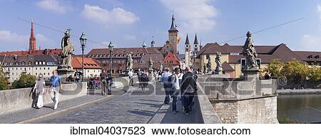 "Old Main Bridge overlooking Wurzburg Cathedral and Neumunster collegiate church, Wurzburg, Lower Franconia, Bavaria, Germany, Europe" View Large Photo Image Stock Image - "Old Main Bridge overlooking Wurzburg Cathedral and Neumunster collegiate church, Wurzburg, Lower Franconia, Bavaria, Germany, Europe". Fotosearch
