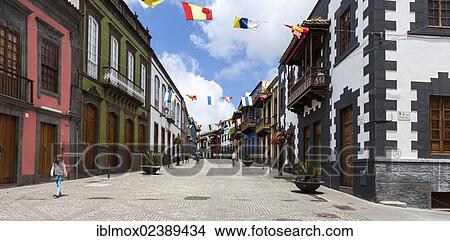 "Old mansions in the historic district of Teror, under monumental protection since 1979, Calle Real de la Plaza street, Teror, Gran Canaria, Canary Islands, Spain, Europe, PublicGround, Europe" View Large Photo Image Picture - "Old mansions in the historic district of Teror, under monumental protection since 1979, Calle Real de la Plaza street, Teror, Gran Canaria, Canary Islands, Spain, Europe, PublicGround, Europe". Fotosearch