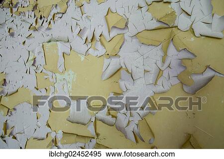 Stock Photography - "Old paint flaking off, Billom, Puy de Dome, Auvergne, France, Europe". Fotosearch
