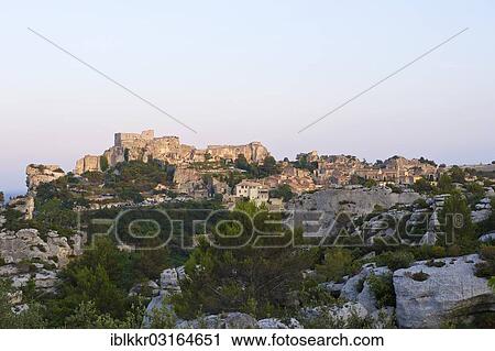 "Old, partially ruined village of Les Baux-de-Provence at dusk, Les Baux-de-Provence, Departement Bouches-du-Rhone, Region Provence-Alpes-Cote d? ÇÖAzur d? ÇÖAzur, France, Europe" View Large Photo Image Stock Image - "Old, partially ruined village of Les Baux-de-Provence at dusk, Les Baux-de-Provence, Departement Bouches-du-Rhone, Region Provence-Alpes-Cote d? ÇÖAzur d? ÇÖAzur, France, Europe". Fotosearch