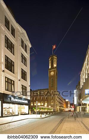 Stock Photo - "Old Post Office, 1847, in the Italian Renaissance style, today exclusive shopping mall, Hamburg, Germany, Europe". Fotosearch