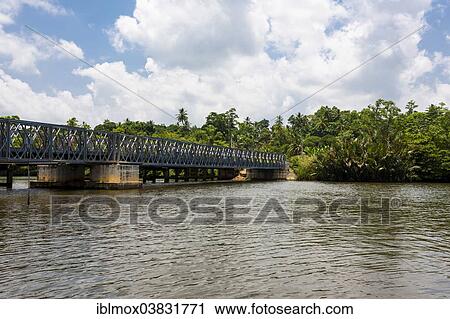 "Old railway bridge over the Madampe Lake, nature reserve near Godahena, Galle Region, Southern Province, Sri Lanka, Asia" View Large Photo Image Stock Image - "Old railway bridge over the Madampe Lake, nature reserve near Godahena, Galle Region, Southern Province, Sri Lanka, Asia". Fotosearch