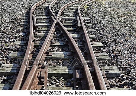 "Old railway tracks, Germany, Europe" View Large Photo Image Stock Photo - "Old railway tracks, Germany, Europe". Fotosearch