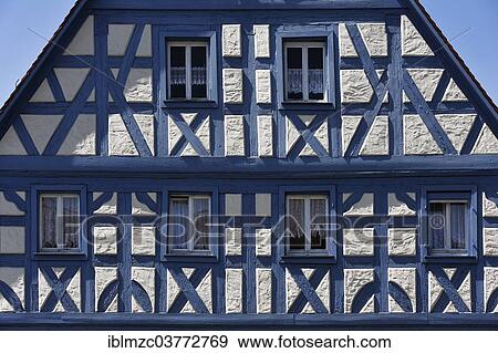 "Old restored half-timbered house, Lower Franconia, Bavaria, Germany, Europe" View Large Photo Image Stock Photo - "Old restored half-timbered house, Lower Franconia, Bavaria, Germany, Europe". Fotosearch