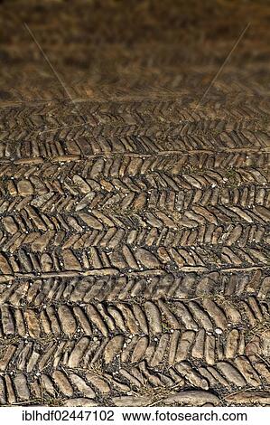 "Old road, pavement with a herringbone pattern from the Middle Ages, Burg Greifenstein Castle, Greifenstein, Hesse, Germany, Europe" View Large Photo Image Stock Image - "Old road, pavement with a herringbone pattern from the Middle Ages, Burg Greifenstein Castle, Greifenstein, Hesse, Germany, Europe". Fotosearch