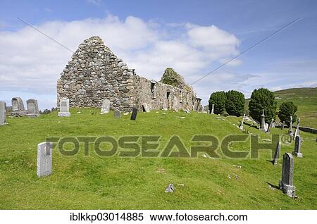 "Old ruined church with an adjoining cemetery, Schottland, Isle of Skye, Scotland, United Kingdom, Europe" View Large Photo Image Stock Photography - "Old ruined church with an adjoining cemetery, Schottland, Isle of Skye, Scotland, United Kingdom, Europe". Fotosearch
