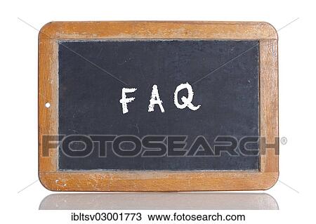 Old school blackboard with the abbreviation FAQ View Large Photo Image Stock Image - Old school blackboard with the abbreviation FAQ. Fotosearch