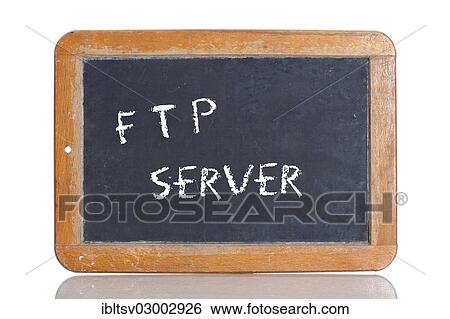 Old school blackboard with the term FTP server View Large Photo Image Stock Photograph - Old school blackboard with the term FTP server. Fotosearch