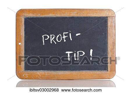 Old school blackboard with the term PROFI-TIPP View Large Photo Image Stock Photo - Old school blackboard with the term PROFI-TIPP. Fotosearch