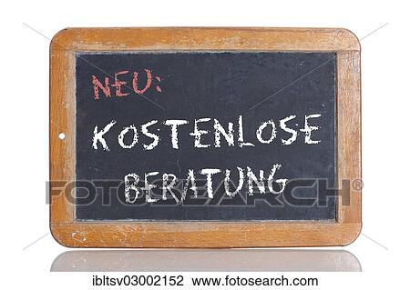 "Old school blackboard with the words NEU: KOSTENLOSE BERATUNG, German for New: Free consultation" View Large Photo Image Stock Image - "Old school blackboard with the words NEU: KOSTENLOSE BERATUNG, German for New: Free consultation". Fotosearch