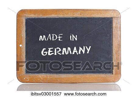 Old school blackboard with the words MADE IN GERMANY View Large Photo Image Stock Photo - Old school blackboard with the words MADE IN GERMANY. Fotosearch