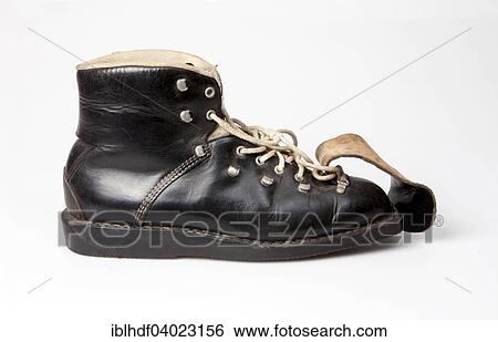 "Old ski boot, 60s" View Large Photo Image Stock Photograph - "Old ski boot, 60s". Fotosearch