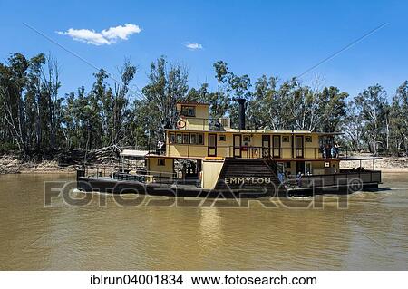 "Old steamer on the Murray river, Echuca, Victoria, Australia, Oceania" View Large Photo Image Picture - "Old steamer on the Murray river, Echuca, Victoria, Australia, Oceania". Fotosearch