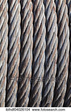 Old steel cable View Large Photo Image Picture - Old steel cable. Fotosearch