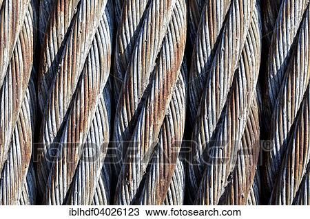 Old steel cable View Large Photo Image Stock Image - Old steel cable. Fotosearch