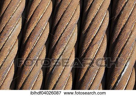 Old steel cable View Large Photo Image Stock Photo - Old steel cable. Fotosearch