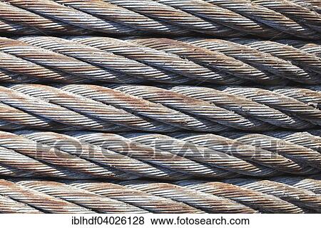 Old steel cable View Large Photo Image Stock Photo - Old steel cable. Fotosearch