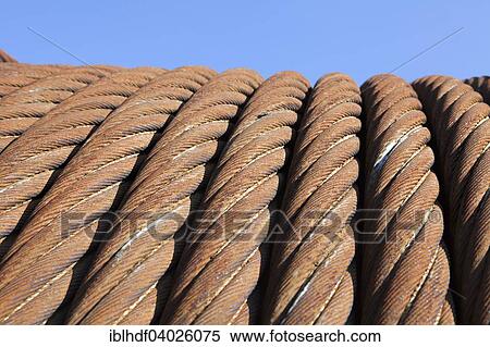 Old steel cable View Large Photo Image Stock Photography - Old steel cable. Fotosearch