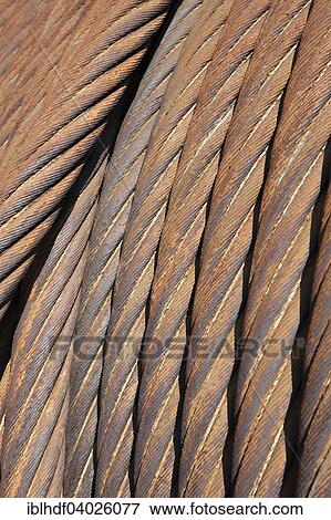 Old steel cables View Large Photo Image Stock Photo - Old steel cables. Fotosearch
