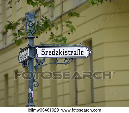 "Old street sign """"Sredzkistrasse"""", Prenzlauer Berg, Berlin, Berlin, Germany, Europe" View Large Photo Image Stock Photo - "Old street sign """"Sredzkistrasse"""", Prenzlauer Berg, Berlin, Berlin, Germany, Europe". Fotosearch