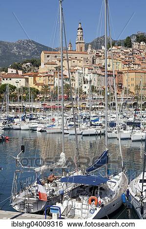 "Old town and marina, Menton, Cote d'Azur, France, Europe" View Large Photo Image Stock Photograph - "Old town and marina, Menton, Cote d'Azur, France, Europe". Fotosearch